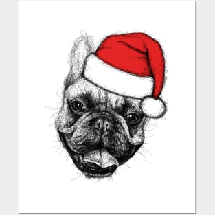 Christmas Dog. Scribble Art. Posters and Art